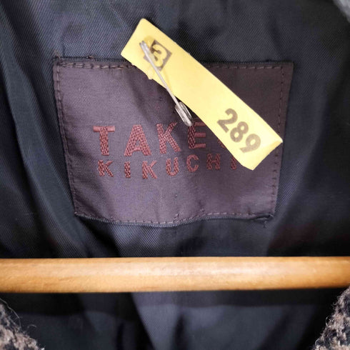 タケオキクチ TAKEO KIKUCHI 千鳥格子 ステンカラーコート メンズ JPN:2